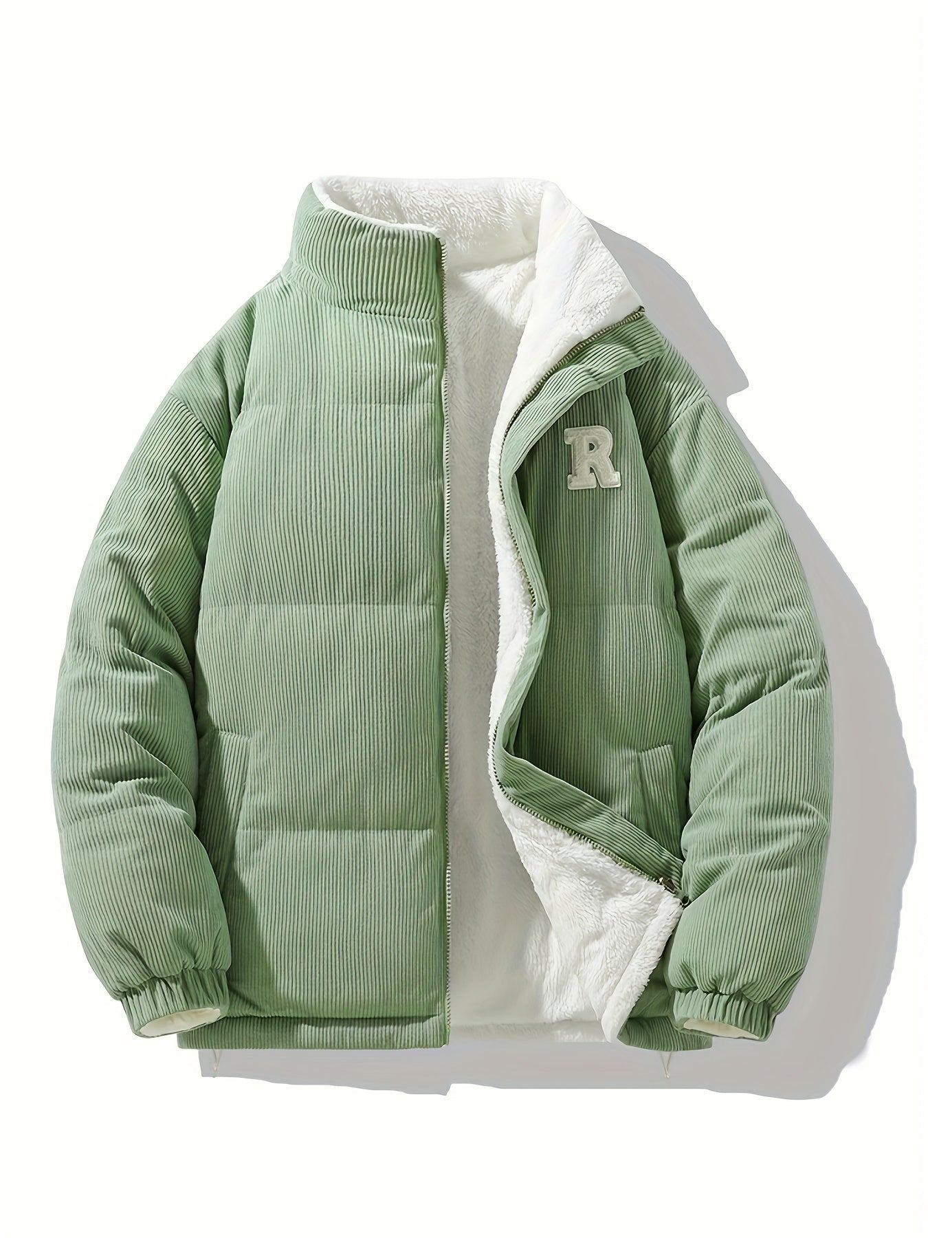 Chaqueta Reversible de Cuello Alto , Unisex y Versátil, Con Bajo y Puños Elásticos, Cuello Alto Estructurado, Diseño Moderno y Único,