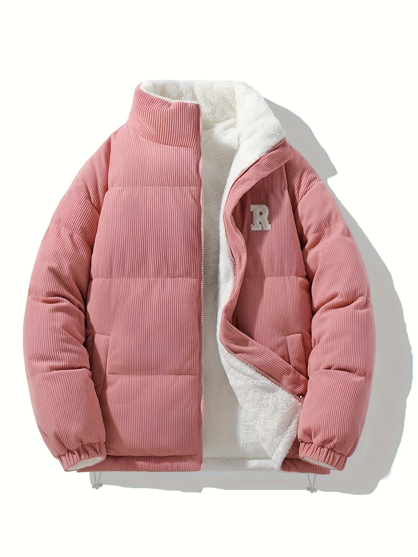 Chaqueta Reversible de Cuello Alto , Unisex y Versátil, Con Bajo y Puños Elásticos, Cuello Alto Estructurado, Diseño Moderno y Único,