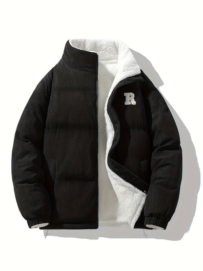 Chaqueta Reversible de Cuello Alto , Unisex y Versátil, Con Bajo y Puños Elásticos, Cuello Alto Estructurado, Diseño Moderno y Único,