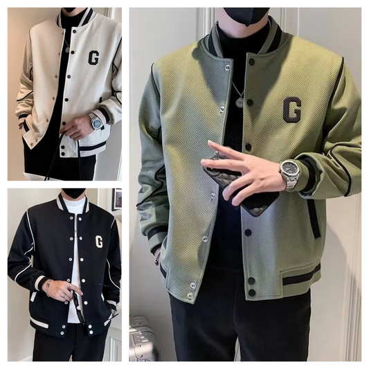 Vestes pour hommes, manteaux décontractés à boutons à manches longues et col montant de couleur unie, vestes de loisirs pour hommes 