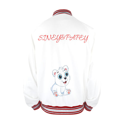Nueva chaqueta siney&papey para hombre con estampado de perrito en la espalda