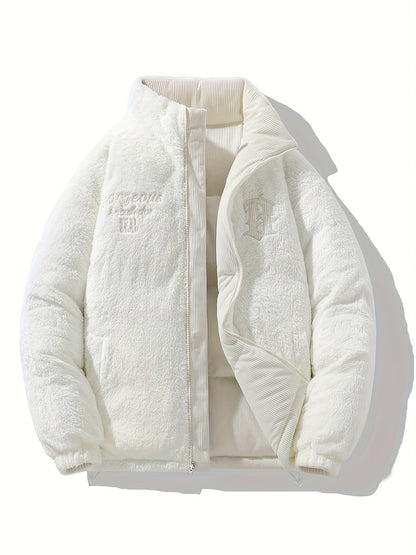 Chaqueta Reversible de Cuello Alto , Unisex y Versátil, Con Bajo y Puños Elásticos, Cuello Alto Estructurado, Diseño Moderno y Único,