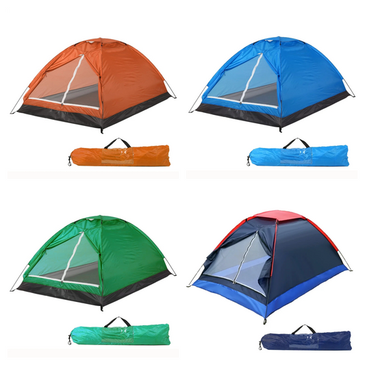 2 Person Camping Tent Easy Setup Lightweight Garden Sun Shelter Tent for Outdoor Hiking Tent Accessories with Carry Bag