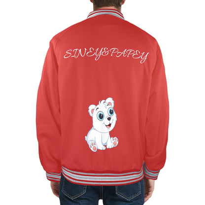 Nueva chaqueta siney&papey para hombre con estampado de perrito en la espalda