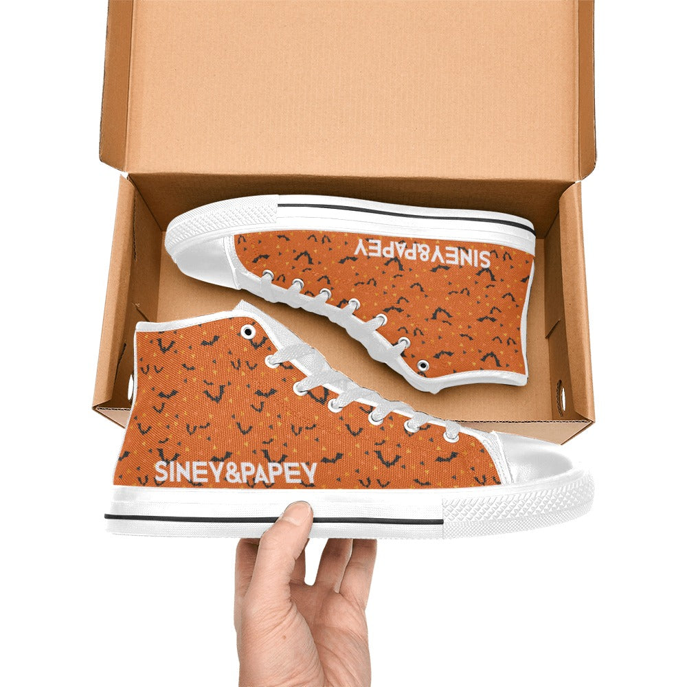 Zapatillas de lona de caña alta para mujer