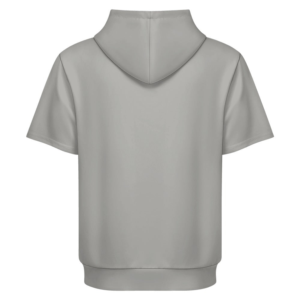 Sudadera con capucha y manga corta de tendencia