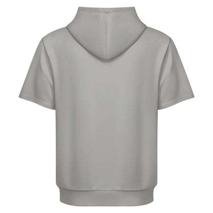 Sudadera con capucha y manga corta de tendencia