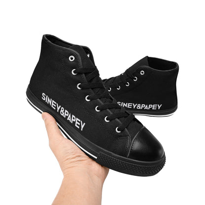 Zapatillas de lona de caña alta para mujer