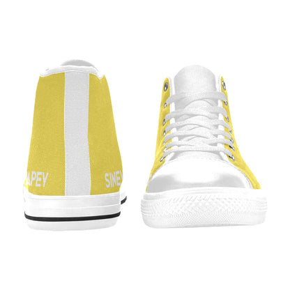 Zapatillas de lona de caña alta para mujer