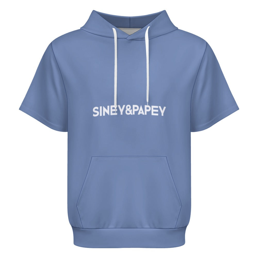 Sudadera con capucha y manga corta de tendencia