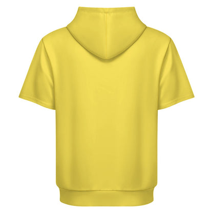 Sudadera con capucha y manga corta de tendencia