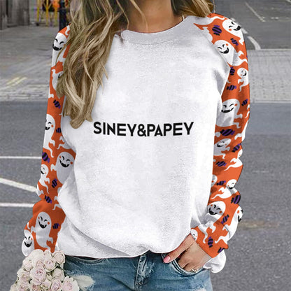 Jersey de cuello redondo y manga raglán para mujer