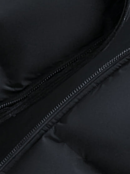 Nueva chaqueta de moda con detalles de panel de corduroy. Este estilo de pareja con forro y capucha cuenta con aislamiento reforzado para el calor y un ajuste suelto, perfecto como capa exterior de invierno