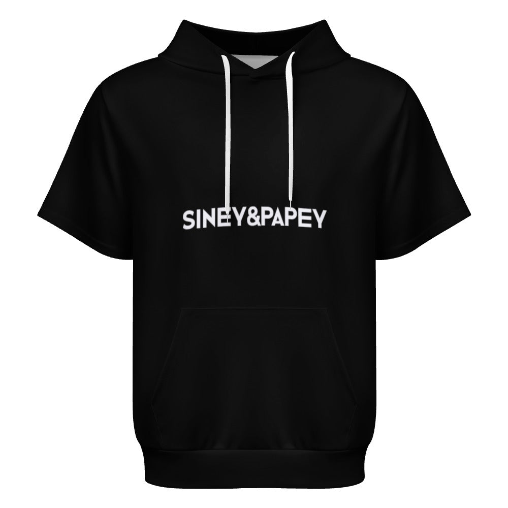 Sudadera con capucha y manga corta de tendencia