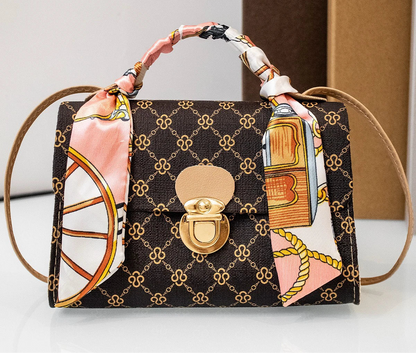 Bolso de mano a juego con estampado de cocodrilo para mujer, mini bolso de hombro multifuncional