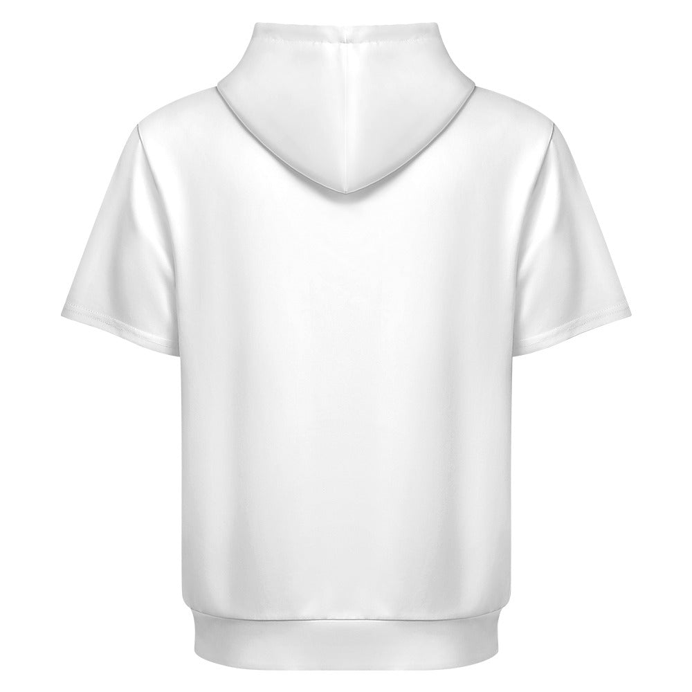 Sudadera con capucha y manga corta de tendencia