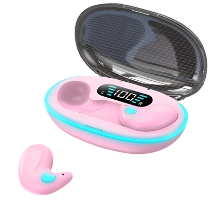 Auriculares inalámbricos X55 para dormir, miniauriculares para el trabajo, TWS, Bluetooth, estéreo, ocultos, con micrófono, llamadas HD, resistentes al agua