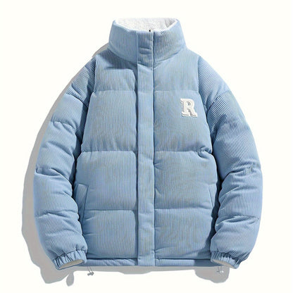 Chaqueta Reversible de Cuello Alto , Unisex y Versátil, Con Bajo y Puños Elásticos, Cuello Alto Estructurado, Diseño Moderno y Único,