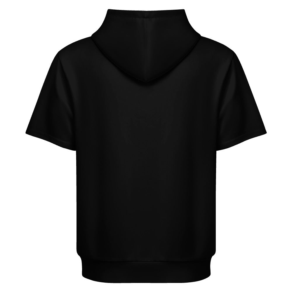 Sudadera con capucha y manga corta de tendencia