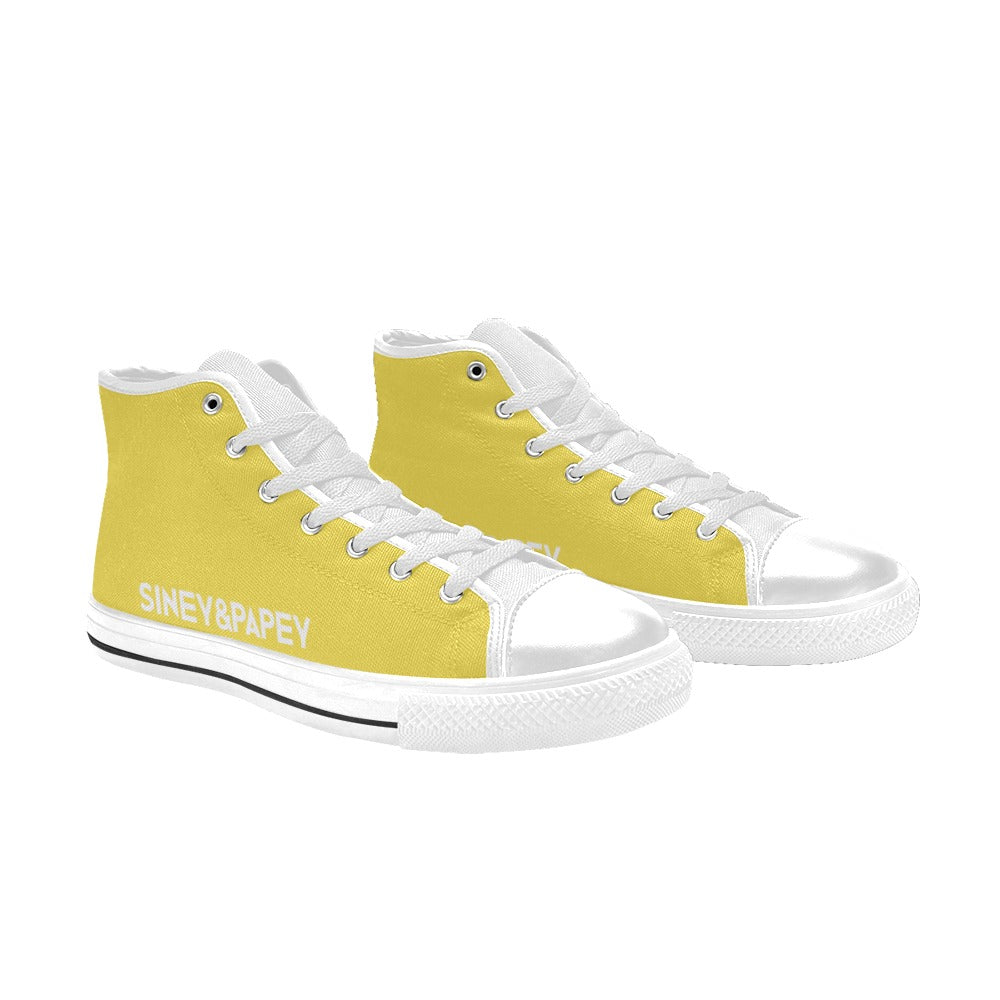 Zapatillas de lona de caña alta para mujer
