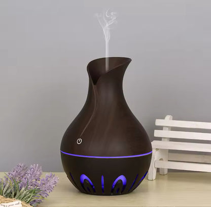 Humidificador de aire de 200 ml, difusor de aceites esenciales, generador de niebla USB, minihumidificador con luz colorida para el hogar, la oficina y el coche
