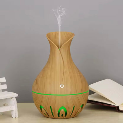 Humidificador de aire de 200 ml, difusor de aceites esenciales, generador de niebla USB, minihumidificador con luz colorida para el hogar, la oficina y el coche
