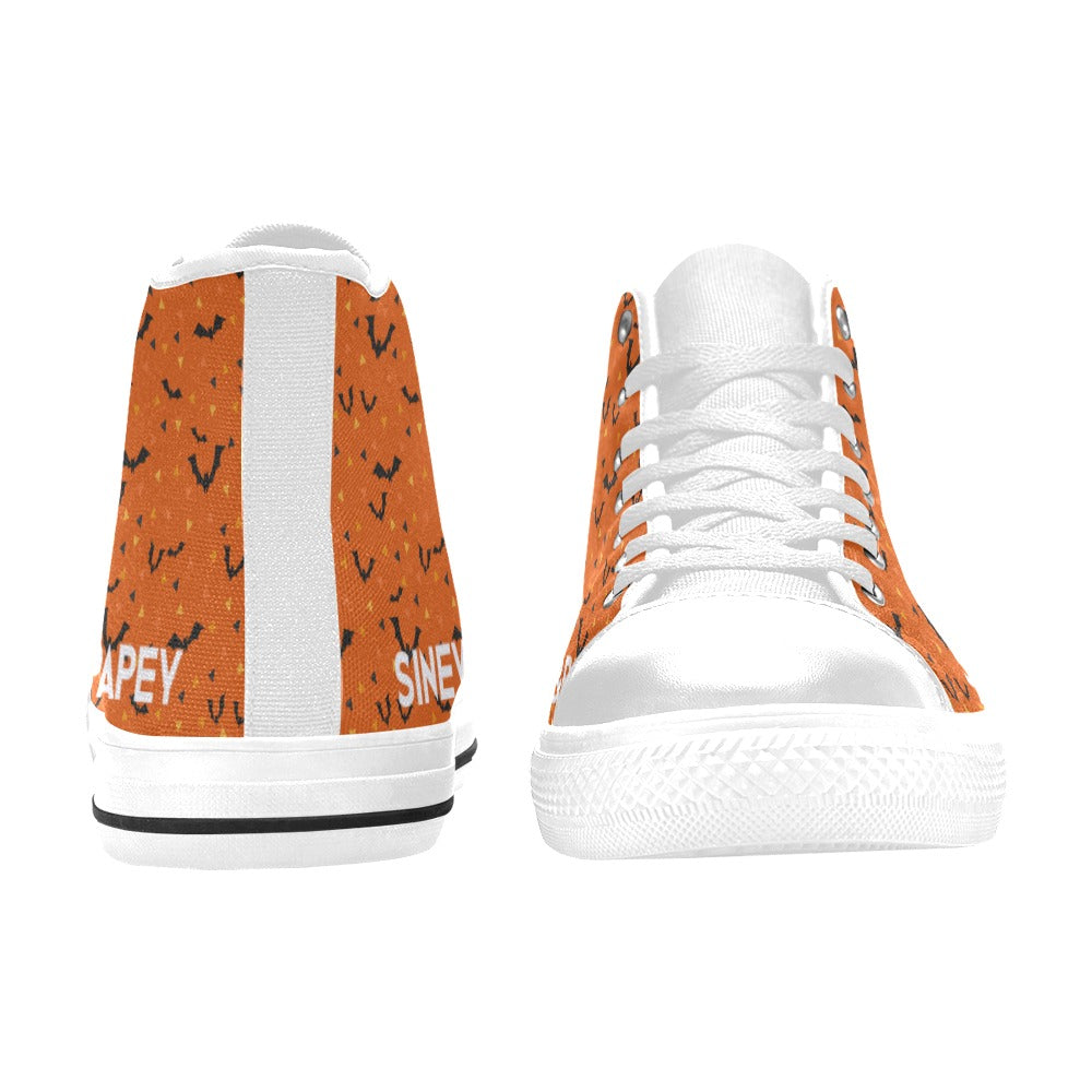 Zapatillas de lona de caña alta para mujer