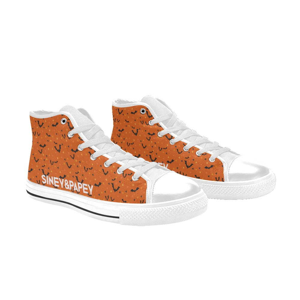 Zapatillas de lona de caña alta para mujer