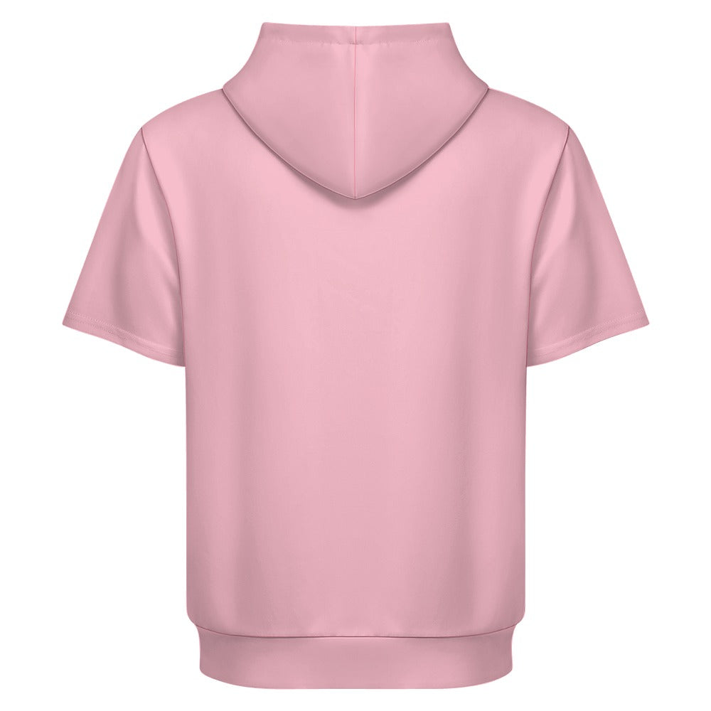 Sudadera con capucha y manga corta de tendencia