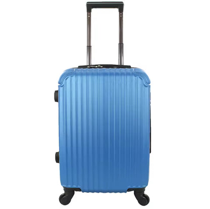 Maleta Avión Equipaje de Mano Viaje Cabina Trolley ABS Rígida 4 Ruedas Maleta de cabina rigida con asa telescopica 55x35x20CM