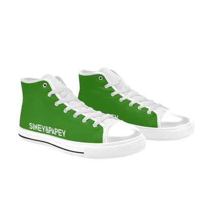 Zapatillas de lona de caña alta para mujer