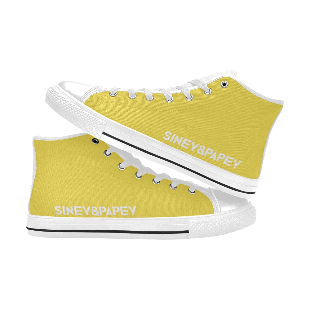 Zapatillas de lona de caña alta para mujer