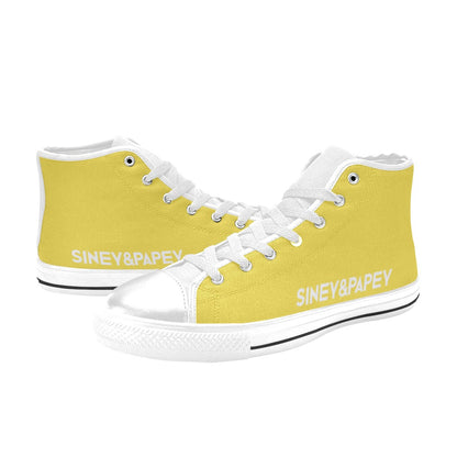 Zapatillas de lona de caña alta para mujer