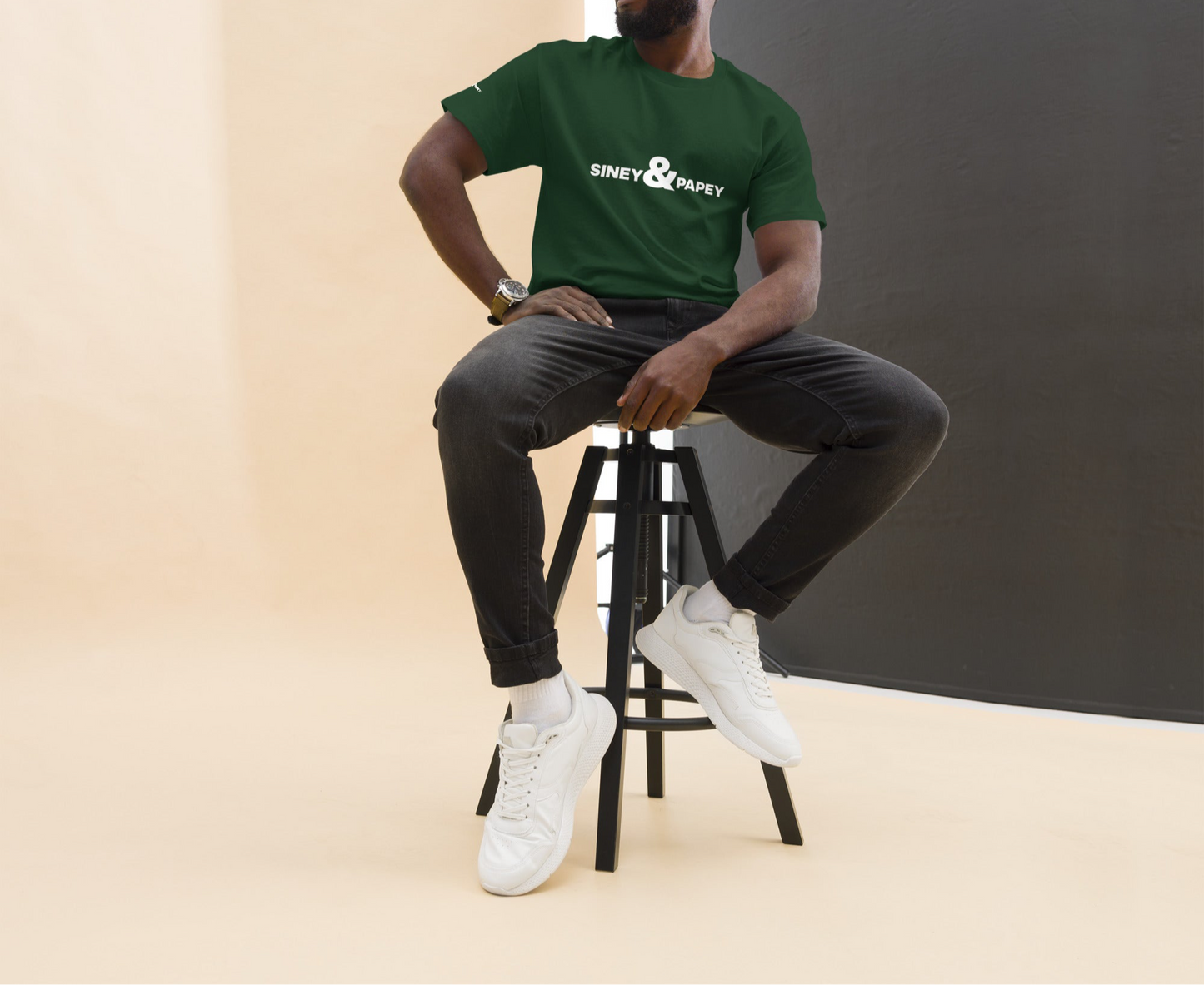 Camiseta clásica para hombres , camiseta de nueva marca
