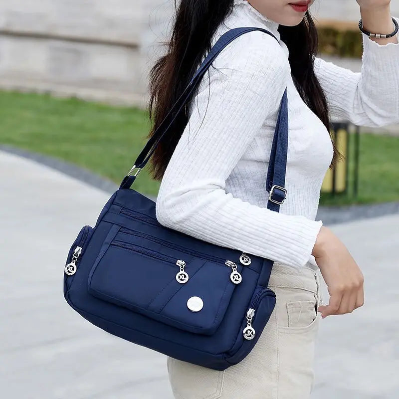 Bolso impermeable de nailon para mujer, bandoleras para mujer, bolso de hombro de viaje de gran capacidad, bolsos informales de alta calidad