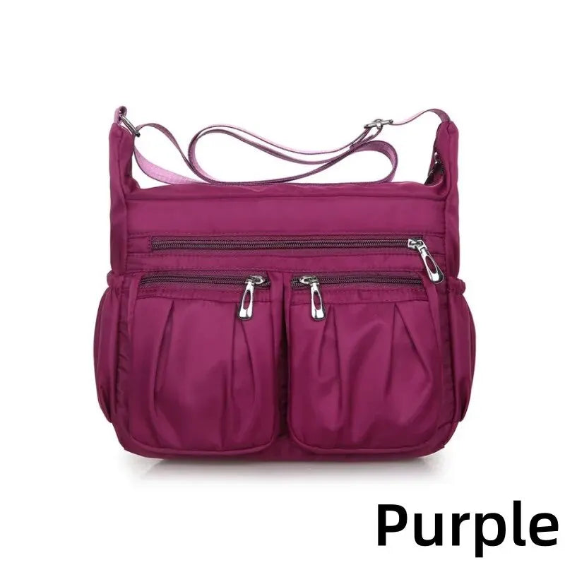 Bolso impermeable de nailon para mujer, bandoleras para mujer, bolso de hombro de viaje de gran capacidad, bolsos informales de alta calidad