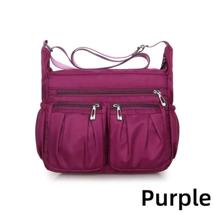 Bolso impermeable de nailon para mujer, bandoleras para mujer, bolso de hombro de viaje de gran capacidad, bolsos informales de alta calidad