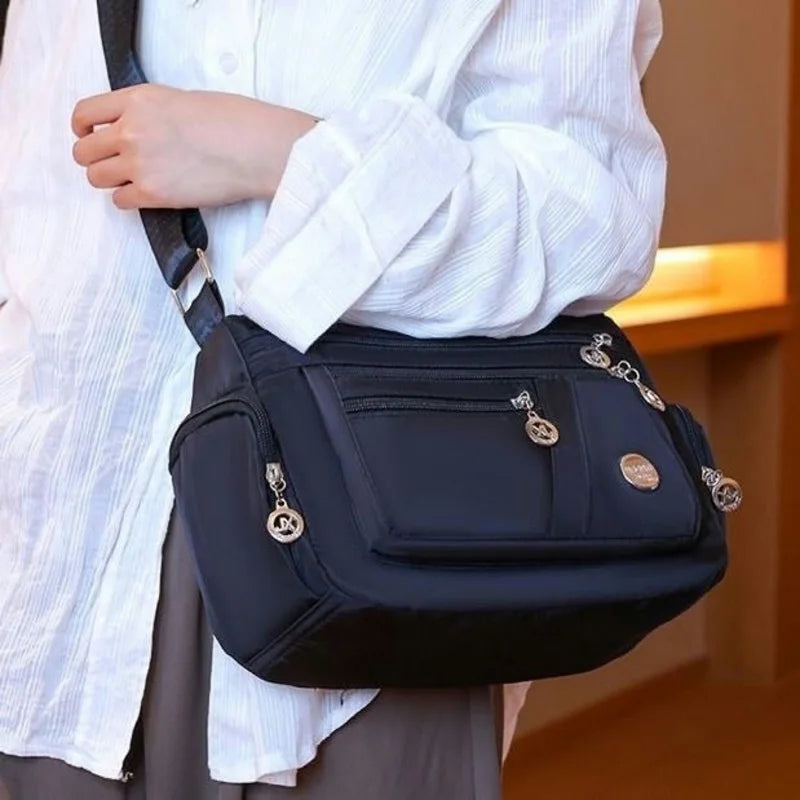 Bolso impermeable de nailon para mujer, bandoleras para mujer, bolso de hombro de viaje de gran capacidad, bolsos informales de alta calidad