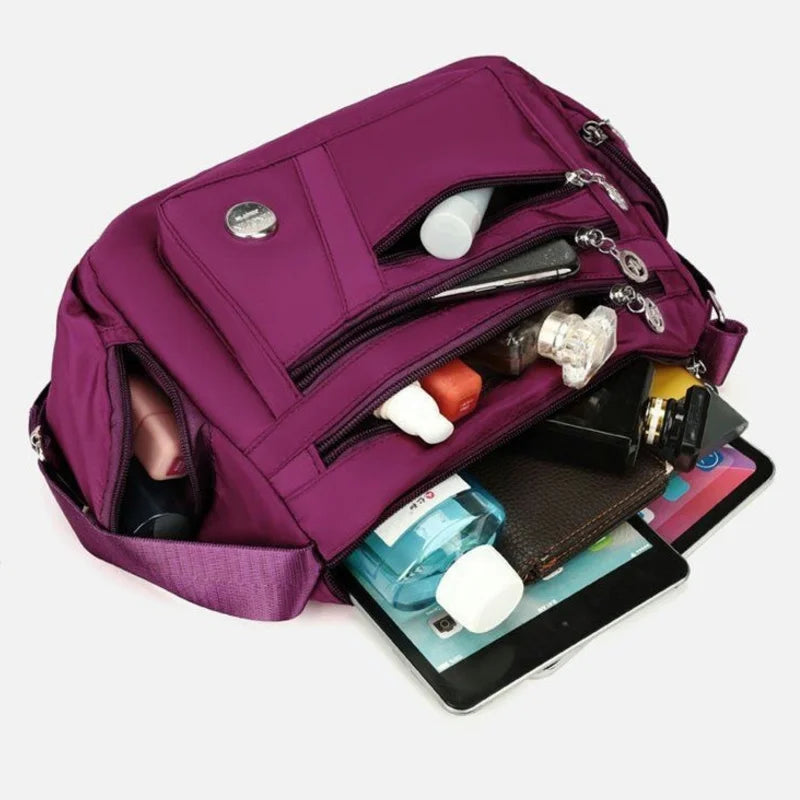 Bolso impermeable de nailon para mujer, bandoleras para mujer, bolso de hombro de viaje de gran capacidad, bolsos informales de alta calidad