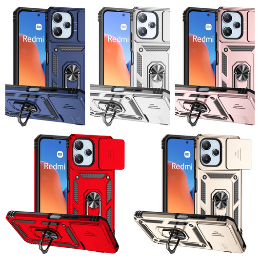 For Xiaomi Redmi 12 4G Case Ring Holder Shockproof Protective Case Cover For Xiaomi Redmi 12 4G 2023