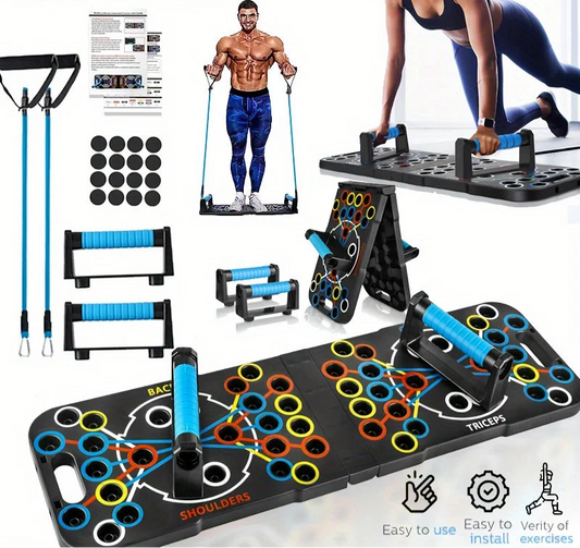Tabla de soporte para flexiones, multifuncional para ejercitar el pecho y los abdominales, ideal para el hogar, para hombres y mujeres.