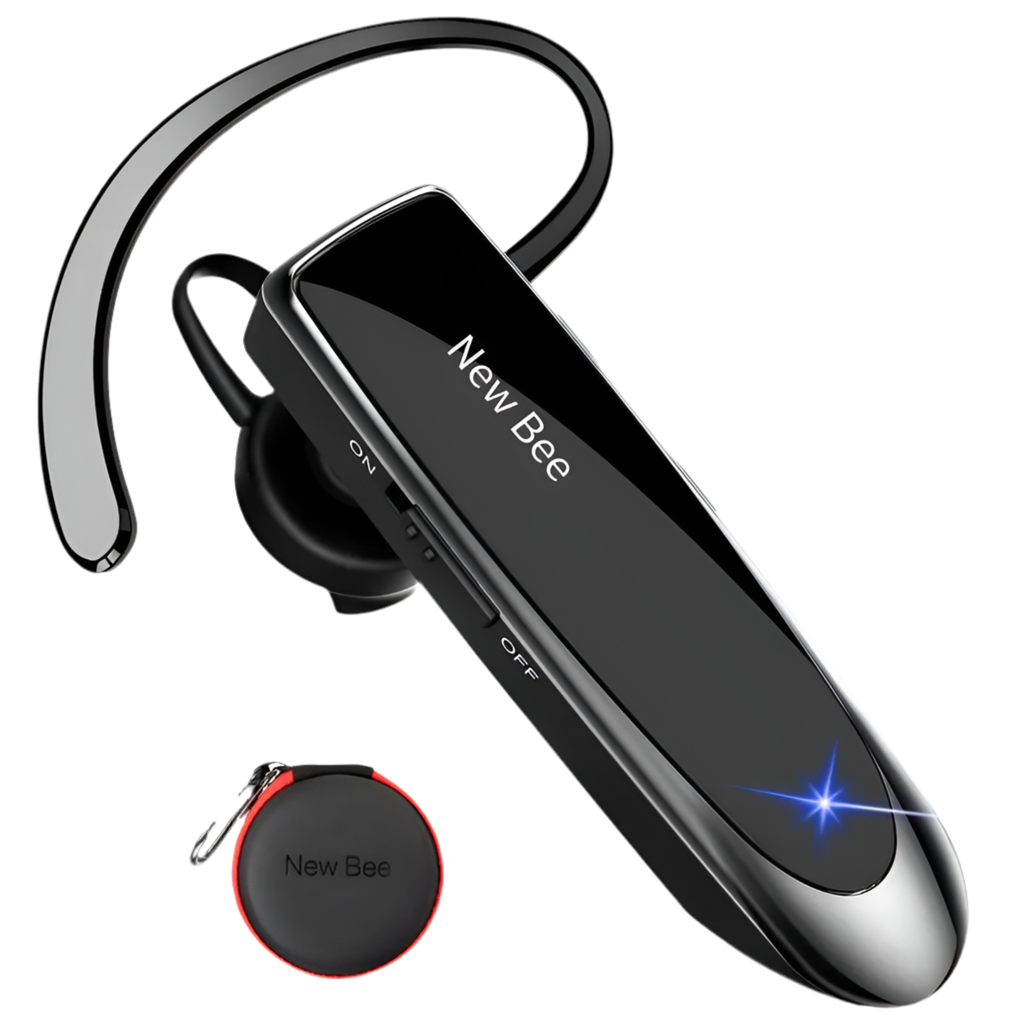 Auriculares inalámbricos New Bee Bluetooth V5.0 con micrófono y duración de 24 horas, miniauriculares manos libres para iPhone y Xiaomi