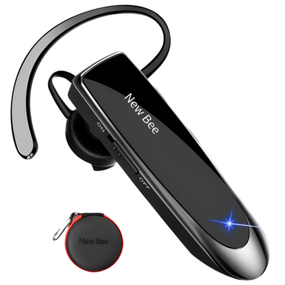 Auriculares inalámbricos New Bee Bluetooth V5.0 con micrófono y duración de 24 horas, miniauriculares manos libres para iPhone y Xiaomi