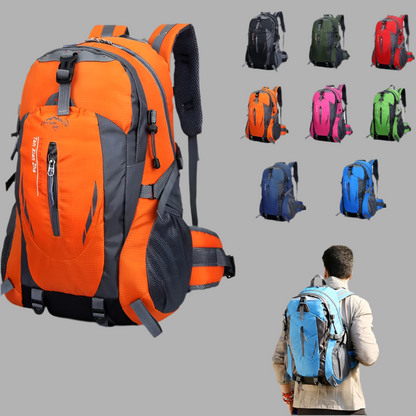 Mochila de senderismo para hombre y mujer, 40 litros, impermeable, para deportes al aire libre, montañismo, escalada, mochila grande para viajes, acampada y trekking