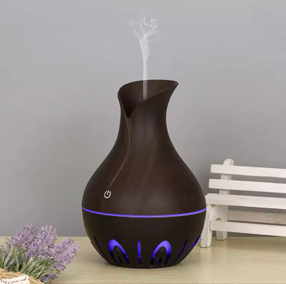 Humidificador de aire de 200 ml, difusor de aceites esenciales, generador de niebla USB, minihumidificador con luz colorida para el hogar, la oficina y el coche
