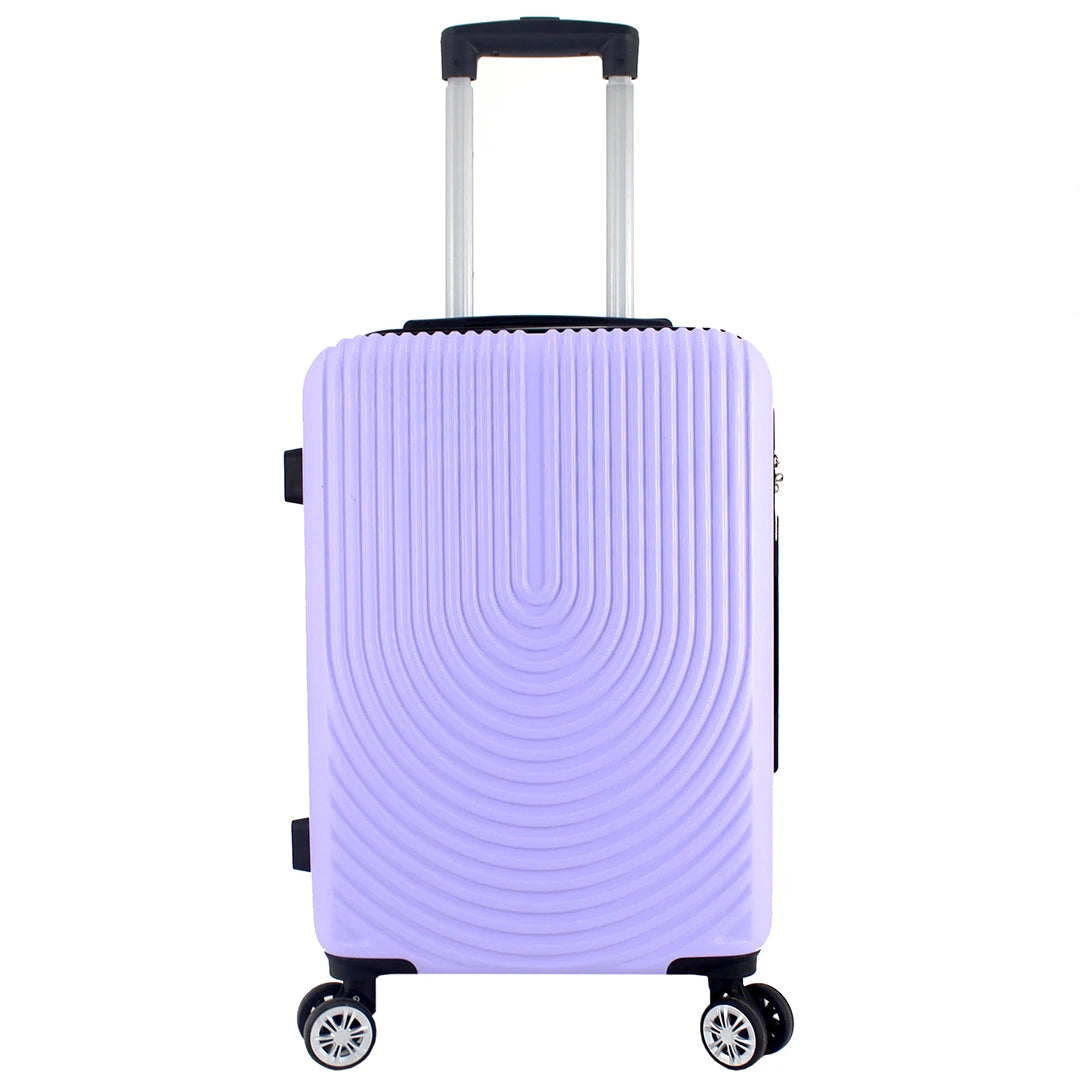 Maleta Avión Equipaje de Mano Viaje Cabina Trolley ABS Rígida 4 Ruedas Maleta de cabina rigida con asa telescopica 55x35x20CM