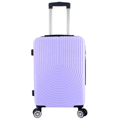 Maleta Avión Equipaje de Mano Viaje Cabina Trolley ABS Rígida 4 Ruedas Maleta de cabina rigida con asa telescopica 55x35x20CM