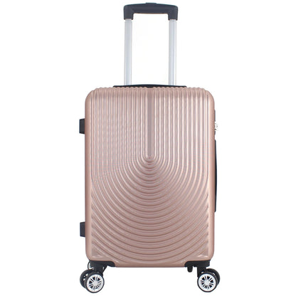 Maleta Avión Equipaje de Mano Viaje Cabina Trolley ABS Rígida 4 Ruedas Maleta de cabina rigida con asa telescopica 55x35x20CM
