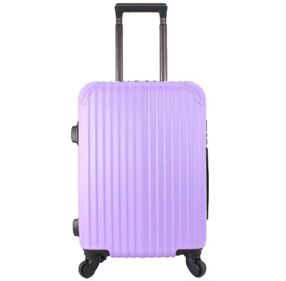 Maleta Avión Equipaje de Mano Viaje Cabina Trolley ABS Rígida 4 Ruedas Maleta de cabina rigida con asa telescopica 55x35x20CM