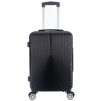 Maleta Avión Equipaje de Mano Viaje Cabina Trolley ABS Rígida 4 Ruedas Maleta de cabina rigida con asa telescopica 55x35x20CM